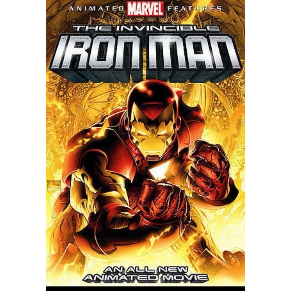 The Invincible Iron Man DVD 2007 Marvel Animated Movie Action Adventure PG-13